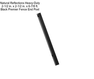 Natural Reflections Heavy-Duty 2-1/2 in. x 2-1/2 in. x 6-7/8 ft. Black Premier Fence End Post