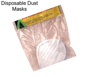 Disposable Dust Masks