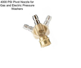 4000 PSI Pivot Nozzle for Gas and Electric Pressure Washers