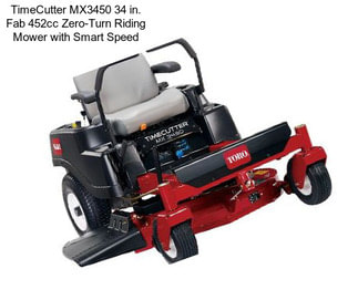 TimeCutter MX3450 34 in. Fab 452cc Zero-Turn Riding Mower with Smart Speed