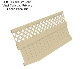 4 ft. H x 8 ft. W Sand Vinyl Carlsbad Privacy Fence Panel Kit