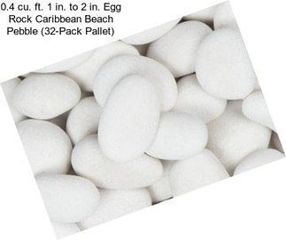 0.4 cu. ft. 1 in. to 2 in. Egg Rock Caribbean Beach Pebble (32-Pack Pallet)