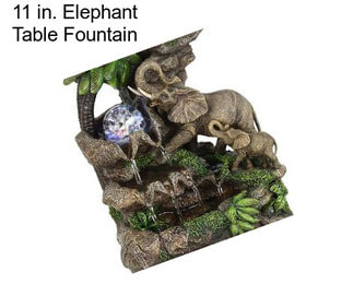 11 in. Elephant Table Fountain