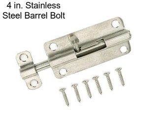 4 in. Stainless Steel Barrel Bolt