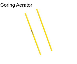 Coring Aerator