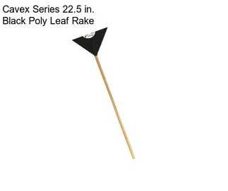 Cavex Series 22.5 in. Black Poly Leaf Rake