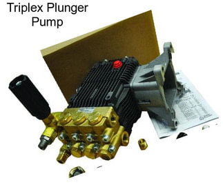 Triplex Plunger Pump