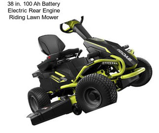 38 in. 100 Ah Battery Electric Rear Engine Riding Lawn Mower