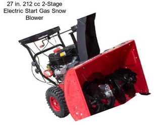 27 in. 212 cc 2-Stage Electric Start Gas Snow Blower