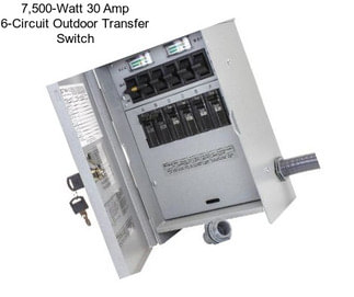 7,500-Watt 30 Amp 6-Circuit Outdoor Transfer Switch