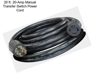 20 ft. 20-Amp Manual Transfer Switch Power Cord