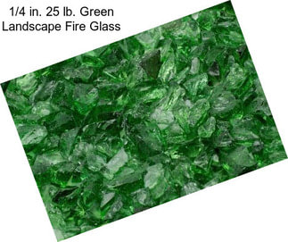 1/4 in. 25 lb. Green Landscape Fire Glass