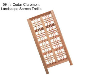 59 in. Cedar Claremont Landscape Screen Trellis