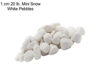 1 cm 20 lb. Mini Snow White Pebbles