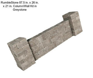 RumbleStone 87.5 in. x 26 in. x 21 in. Column/Wall Kit in Greystone