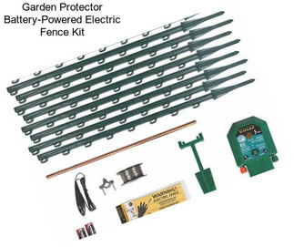Garden Protector Battery-Powered Electric Fence Kit