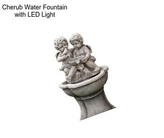 Cherub Water Fountain with LED Light