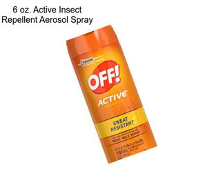 6 oz. Active Insect Repellent Aerosol Spray