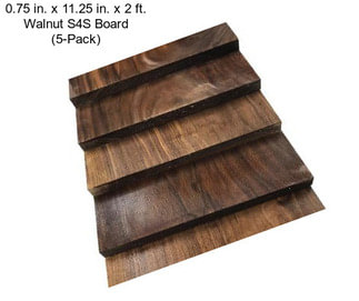 0.75 in. x 11.25 in. x 2 ft. Walnut S4S Board (5-Pack)