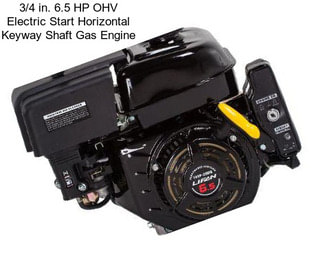 3/4 in. 6.5 HP OHV Electric Start Horizontal Keyway Shaft Gas Engine