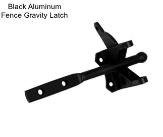 Black Aluminum Fence Gravity Latch