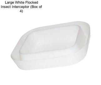 Large White Flocked Insect Interceptor (Box of 4)