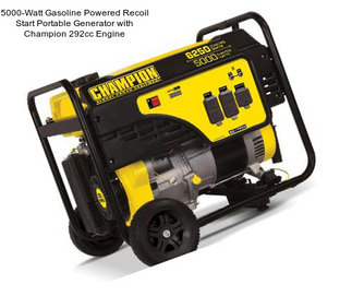 5000-Watt Gasoline Powered Recoil Start Portable Generator with Champion 292cc Engine