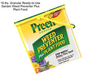 16 lbs. Granular Ready-to-Use Garden Weed Preventer Plus Plant Food