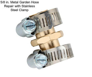 5/8 in. Metal Garden Hose Repair with Stainless Steel Clamp