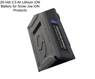 20-Volt 2.5 Ah Lithium iON Battery for Snow Joe iON Products