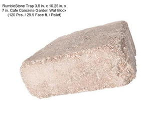 RumbleStone Trap 3.5 in. x 10.25 in. x 7 in. Cafe Concrete Garden Wall Block (120 Pcs. / 29.9 Face ft. / Pallet)