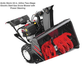 Arctic Storm 34 in. 420cc Two-Stage Electric Start Gas Snow Blower with Power Steering