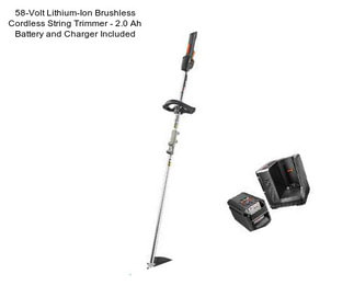 58-Volt Lithium-Ion Brushless Cordless String Trimmer - 2.0 Ah Battery and Charger Included