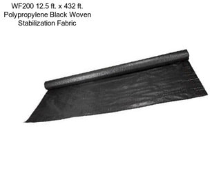 WF200 12.5 ft. x 432 ft. Polypropylene Black Woven Stabilization Fabric