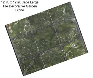 12 in. x 12 in. Jade Large Tile Decorative Garden Stone