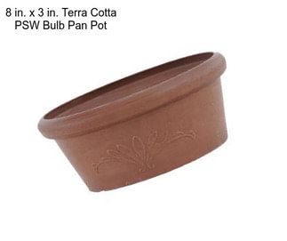 8 in. x 3 in. Terra Cotta PSW Bulb Pan Pot