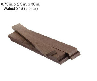 0.75 in. x 2.5 in. x 36 in. Walnut S4S (5 pack)