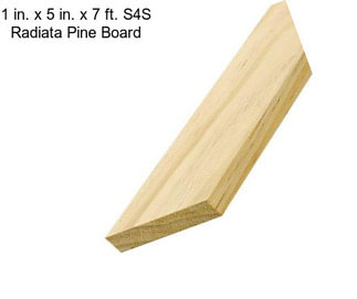 1 in. x 5 in. x 7 ft. S4S Radiata Pine Board