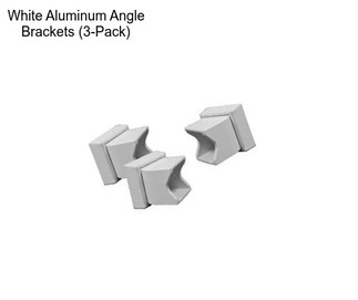 White Aluminum Angle Brackets (3-Pack)