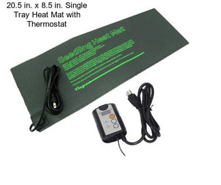 20.5 in. x 8.5 in. Single Tray Heat Mat with Thermostat