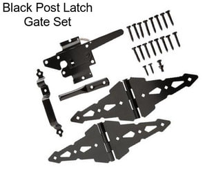 Black Post Latch Gate Set