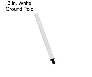 3 in. White Ground Pole