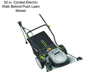 20 in. Corded Electric Walk Behind Push Lawn Mower