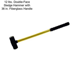 12 lbs. Double-Face Sledge Hammer with 36 in. Fiberglass Handle