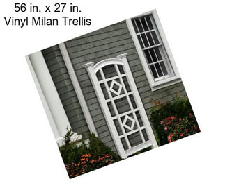 56 in. x 27 in. Vinyl Milan Trellis