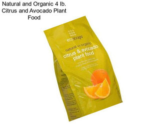 Natural and Organic 4 lb. Citrus and Avocado Plant Food
