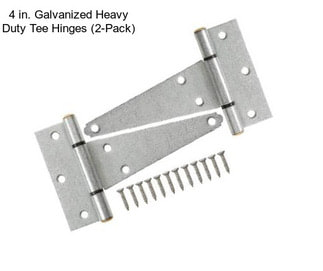 4 in. Galvanized Heavy Duty Tee Hinges (2-Pack)