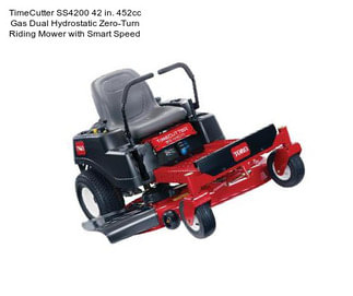 TimeCutter SS4200 42 in. 452cc Gas Dual Hydrostatic Zero-Turn Riding Mower with Smart Speed