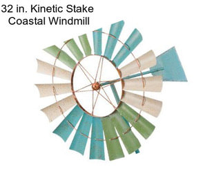 32 in. Kinetic Stake  Coastal Windmill