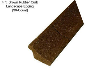 4 ft. Brown Rubber Curb Landscape Edging (36-Count)